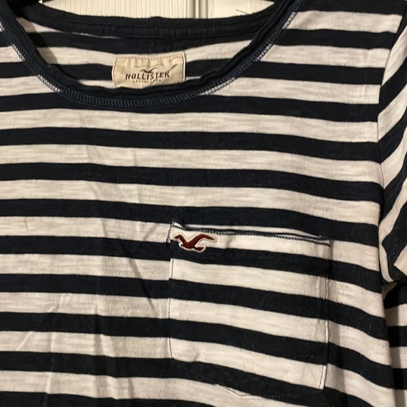 Cuffed 3/4 sleeve/front pocket T-shirt - Picture 2 of 3